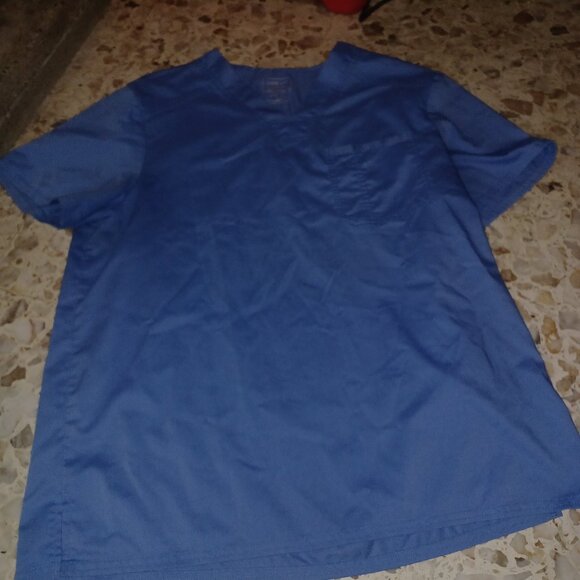 Cherokee Tops - Cherokee Women's Scrub Top Large Light Blue